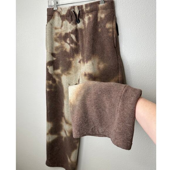 Kapital Peace Fleece Smoky Tan & Brown Tie Dye Easy Jogger Pant 3 Large - Picture 4 of 16